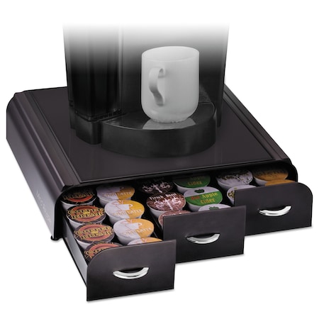 Mind Reader Coffee Pod Drawer Organizer, Black TRY01-BLK